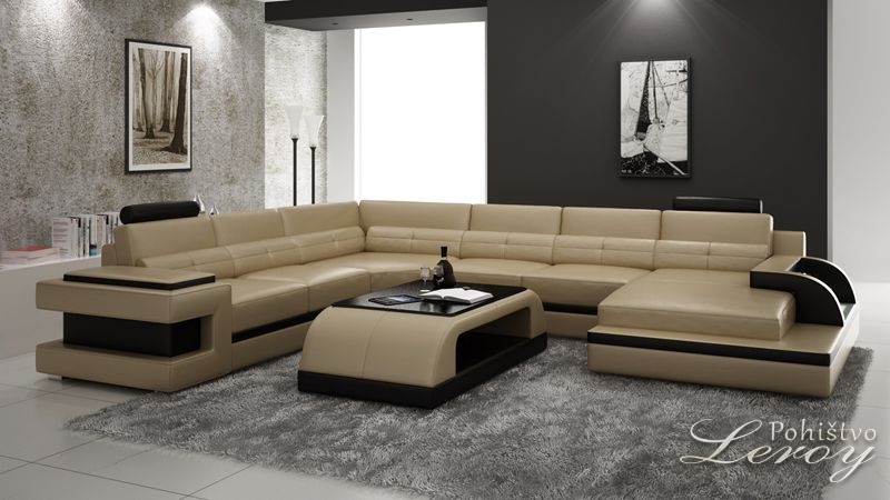 kotna sedežna garnitura s počivalnikom Ajda