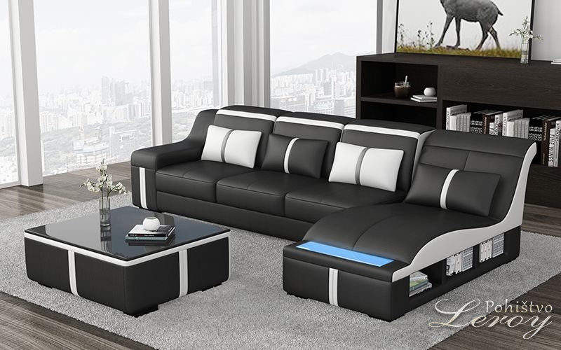 moderna sedežna garnitura s počivalnikom Zarja