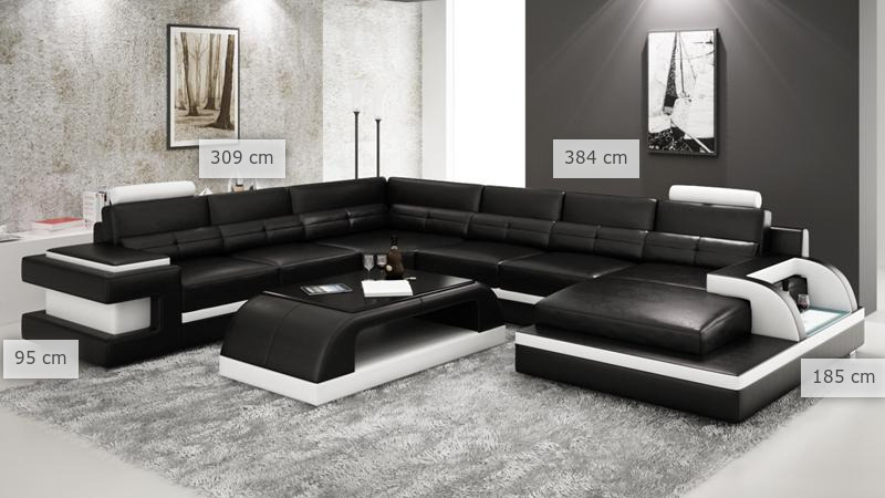 dimenzije kotna sedežna garnitura s počivalnikom Ajda