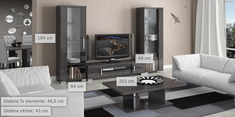 dimenzije dnevni regal Enzo