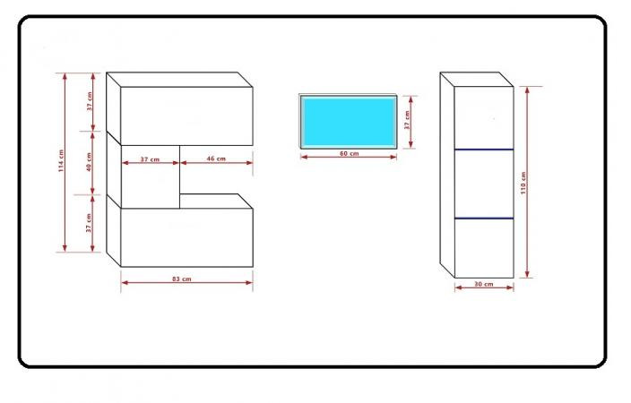 dimenzije kopalniški sestav Rosan