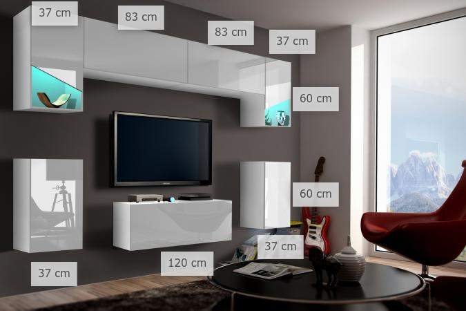 dimenzije dnevni regal Esos