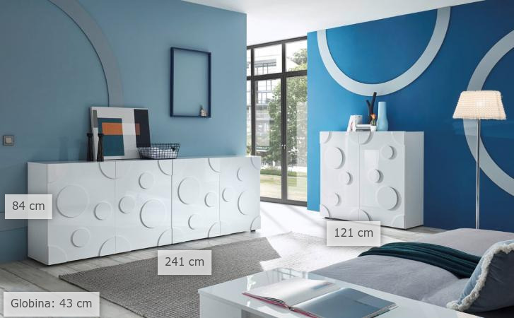 dimenzije komoda Rustika