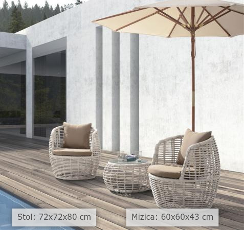 dimenzije vrtna sedežna garnitura Aida