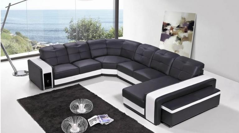 kotna sedežna garnitura s počivalnikom Amanda