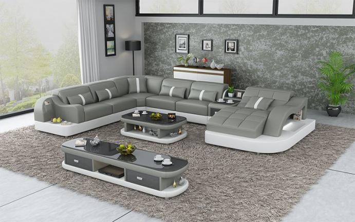 kotna sedežna garnitura s počivalnikom Brina