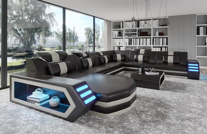 kotna sedežna garnitura s počivalnikom Liana