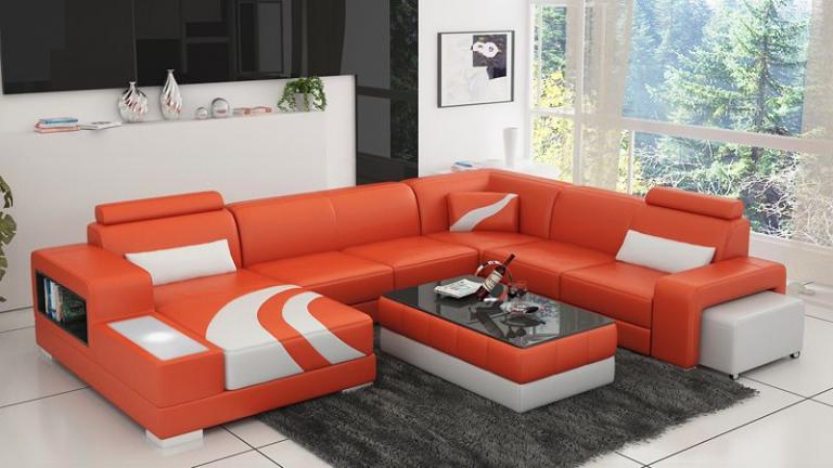 kotna sedežna garnitura s počivalnikom Monia