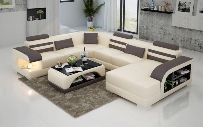 kotna sedežna garnitura s počivalnikom Tiana