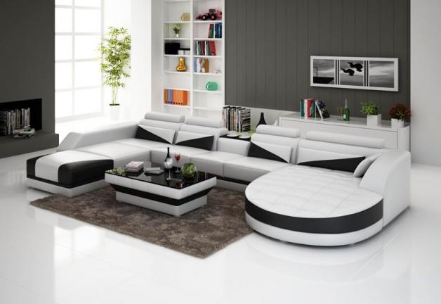 kotna sedežna garnitura s počivalnikom Vita