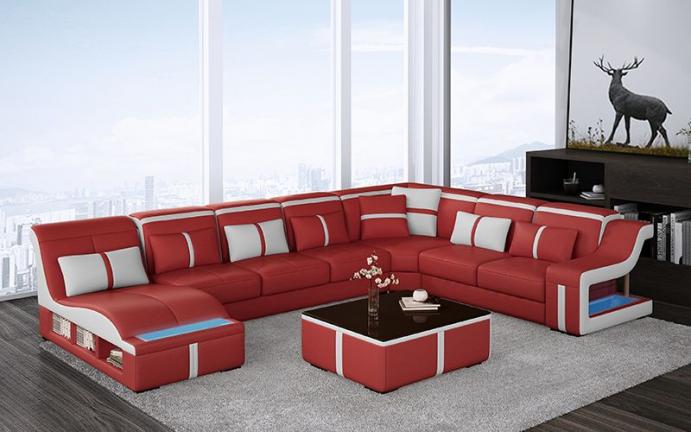 kotna sedežna garnitura s počivalnikom Zarja