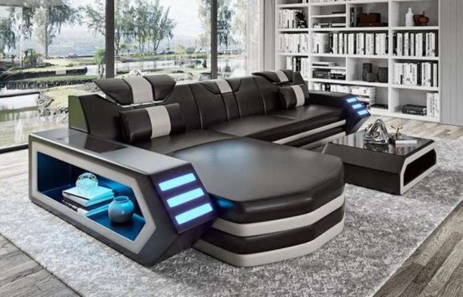 moderna sedežna garnitura s počivalnikom Liana