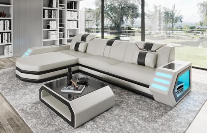 moderna sedežna garnitura s počivalnikom Liana